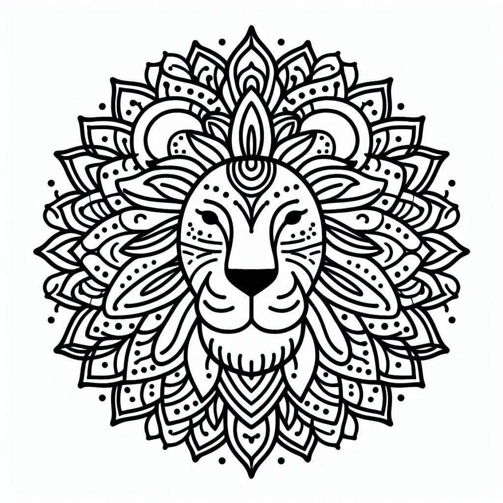 Mandalas Lion 43